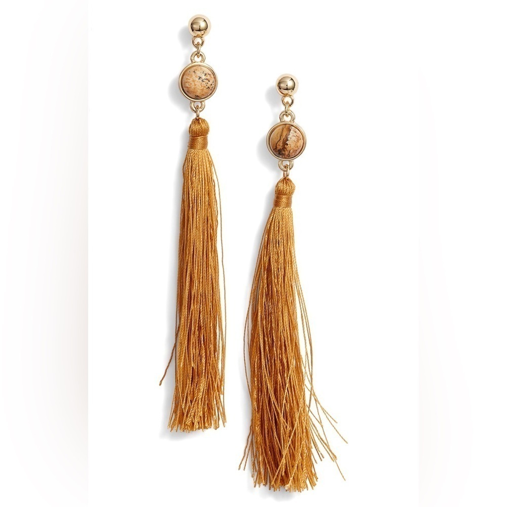 Uncommon James Fringe Tassel Strand Drop Earrings by Kristin Cavallari NWT